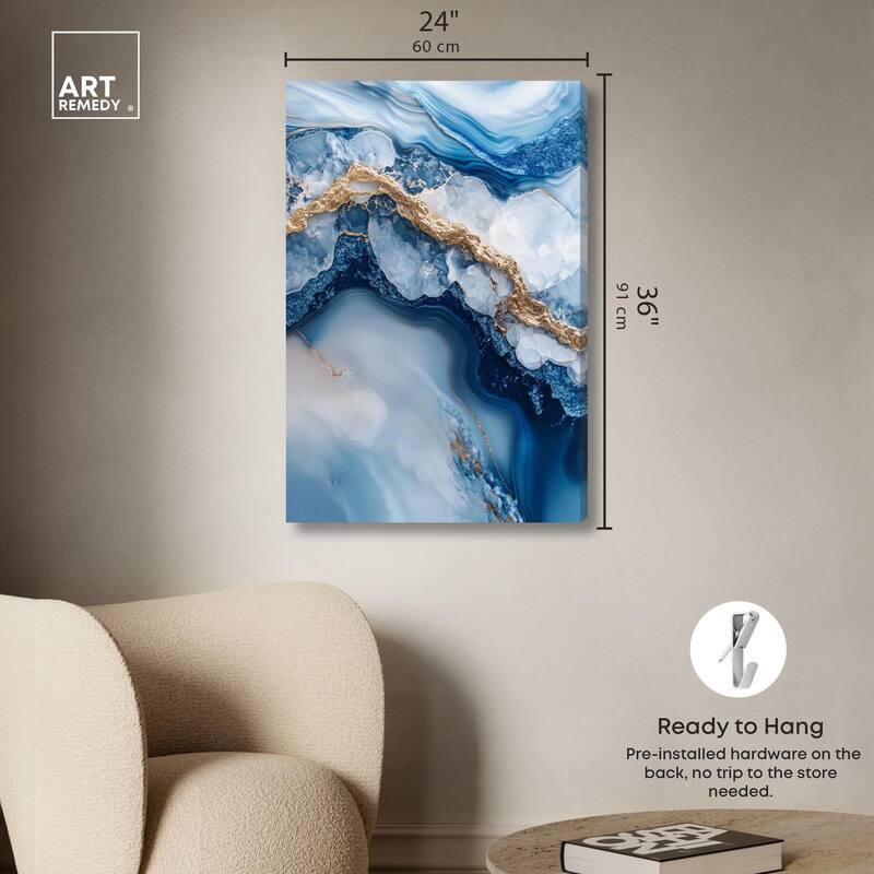Molten Topaz II Canvas by Art Remedy, Gallery Wrapped