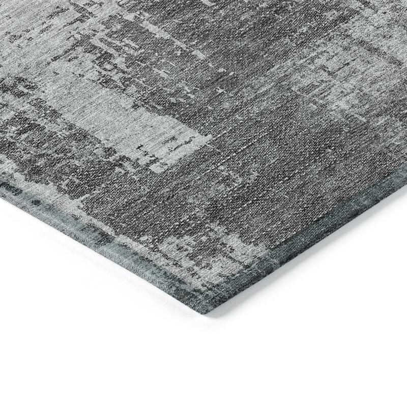 Machine Washable Indoor/ Outdoor Chantille Abstract Ombre Rug