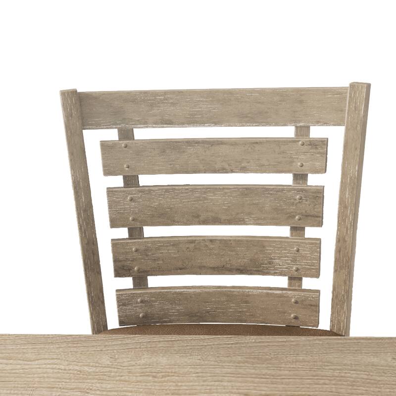 Set of 2 Dining Counter Height Chairs