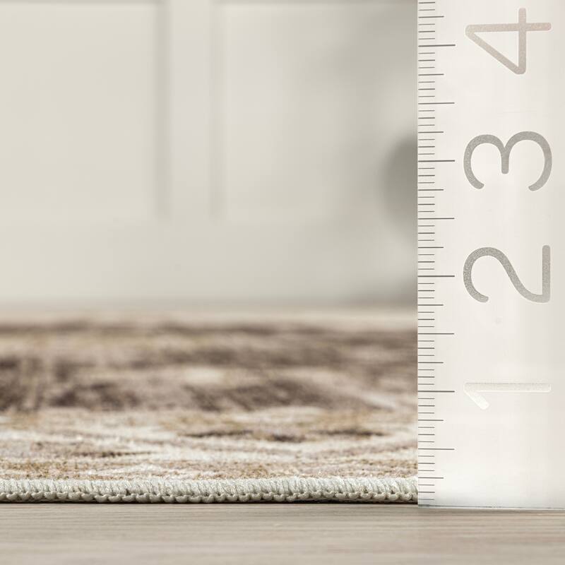 Clovebud Geometric Machine Washable Area Rug