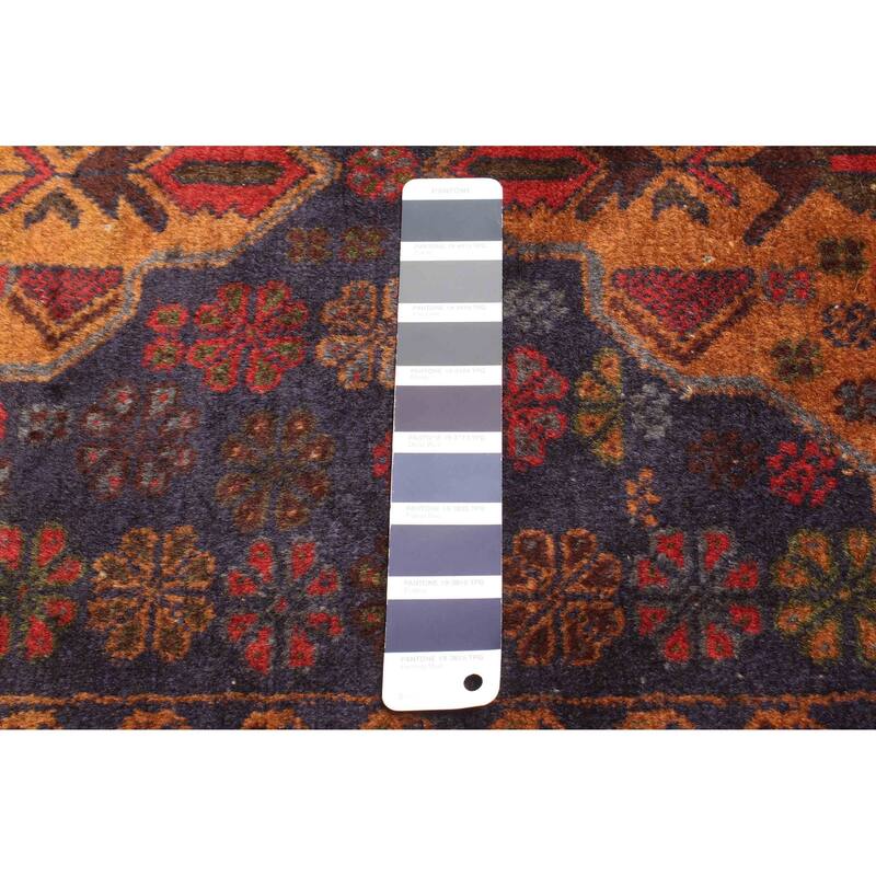 ECARPETGALLERY Hand-knotted Teimani Dark Navy Wool Rug - 2'8 x 3'7