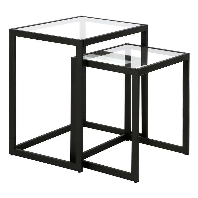 Rocco Rectangular Nested Side Table - 22" Wide