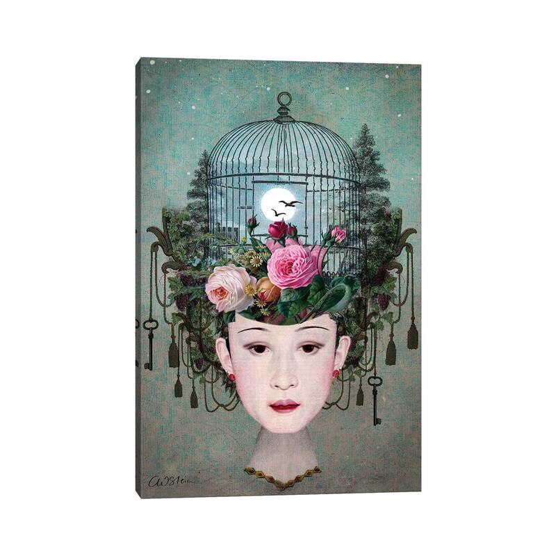iCanvas "Moonlight Garden" by Catrin Welz-Stein Canvas Print