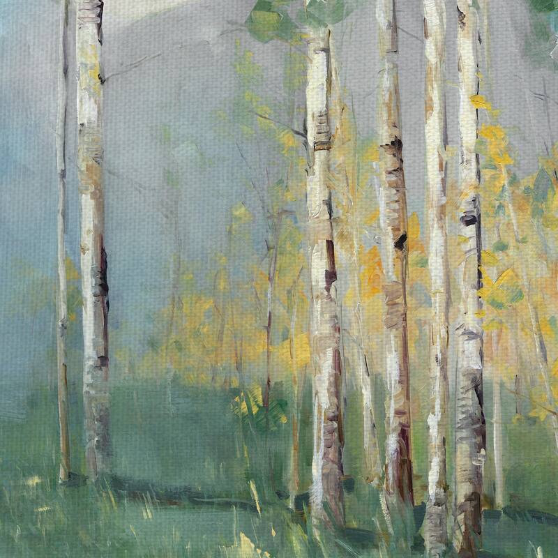 Birch Reflections III, IV by Sally Swatland Canvas Art Prints