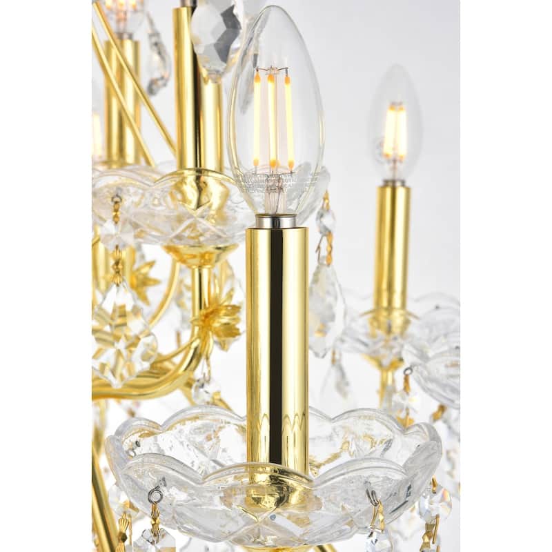 Fleur Illumination 12 light Gold Chandelier