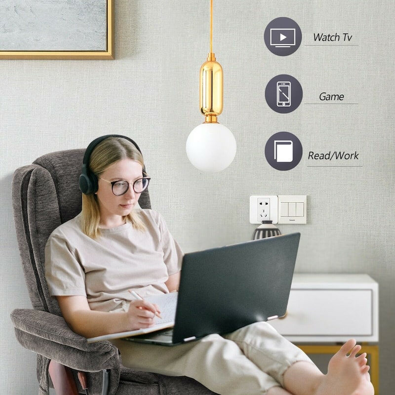 Mcombo Recliner Chair with Ottoman, Fabric Accent Chair with Vibration Massage, Swivel Chair with Wood Base, for Room 9099