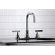 preview thumbnail 11 of 19, Kingston Brass Manhattan 8 in. Widespread Bathroom Faucet