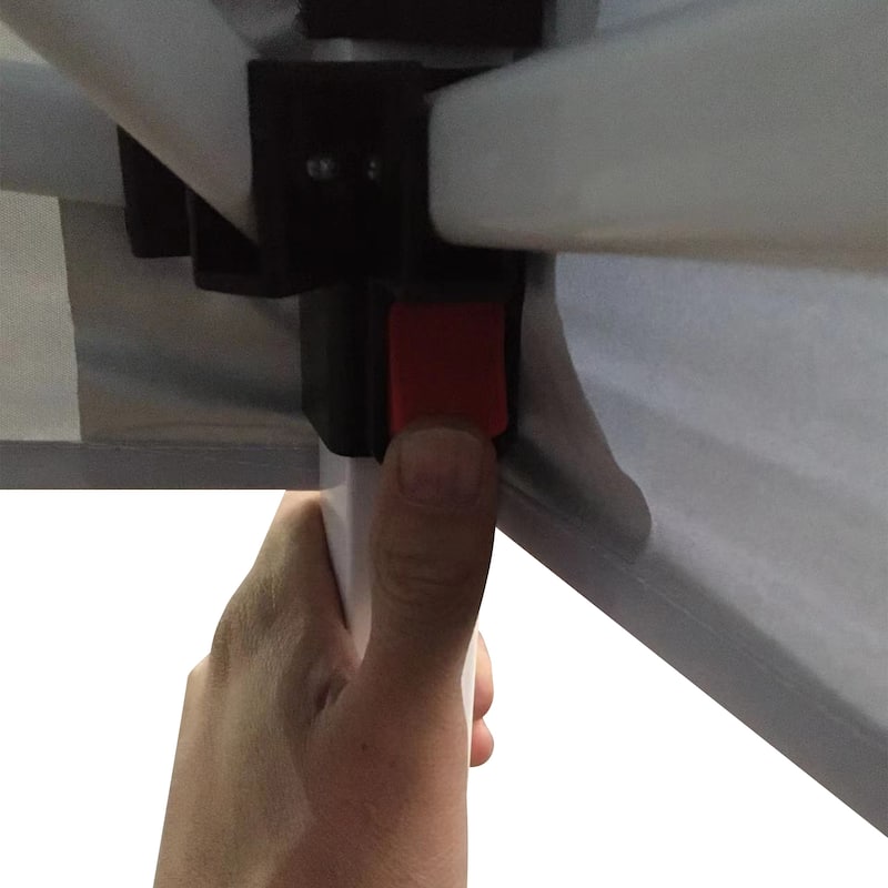 Adjustable Height Pop-Up Canopy Tent with Durable Steel Frame and Sun Protection