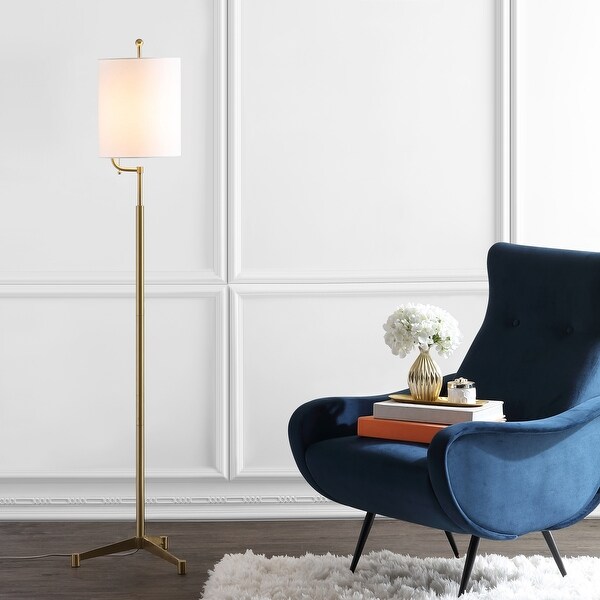 Safavieh Brass Gold Ezekiel Floor Lamp