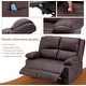 preview thumbnail 8 of 20, AECOJOY 2-Seater Recliner Loveseat with Heat and Massage Function