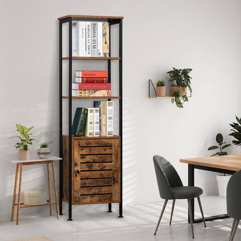 Tall Cabinet,Storage Cabinet with Door and Inside Adjustable Shelf