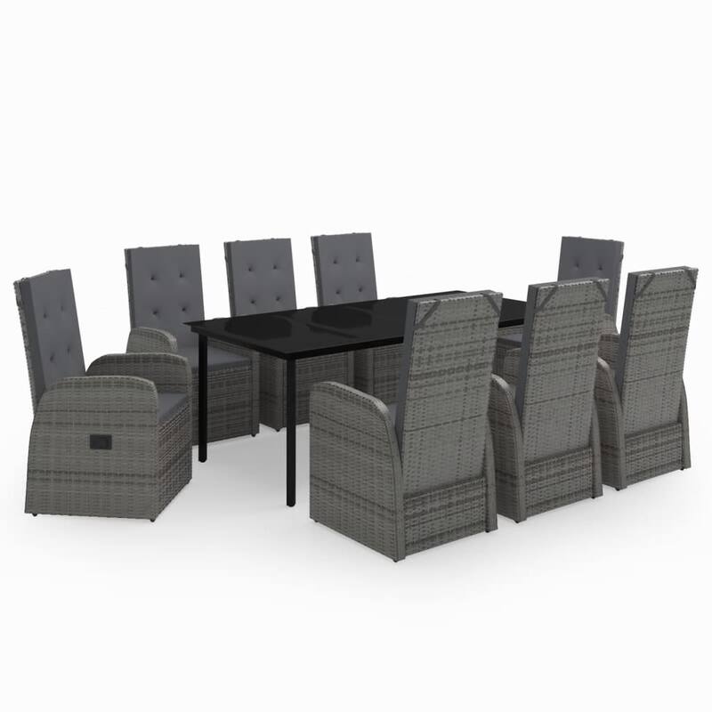 vidaXL Patio Dining Set Outdoor Dining Set Table and Chair Set for Garden