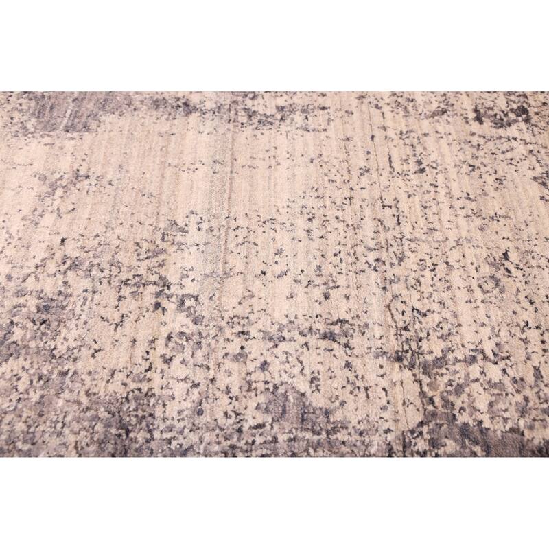 ECARPETGALLERY Hand Loomed Elysian Beige, Dark Grey Rug - 8'0 x 9'10