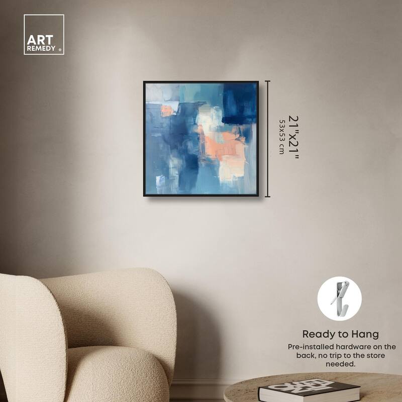 Whispering Blue II Canvas by Art Remedy