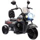 preview thumbnail 10 of 16, Electric Ride-On Motorcycle for Kids with Three Wheels, Headlights, and Music, Ages 3+ Gray