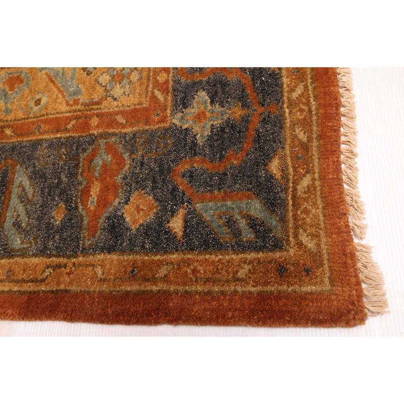 ECARPETGALLERY Hand-knotted Finest Agra Jaipur Copper Wool Rug - 7'10 x 9'9