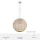 preview thumbnail 4 of 7, Hunter Berkeley Boho Rattan Pendant - Kitchen, Bedroom, Living Room, Dining Room, Entry - Transitional, Coastal