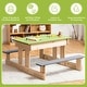 preview thumbnail 6 of 8, Gymax 3-in-1 Kids Picnic Table Outdoor Wooden Water Sand Table w/ Play - See Details