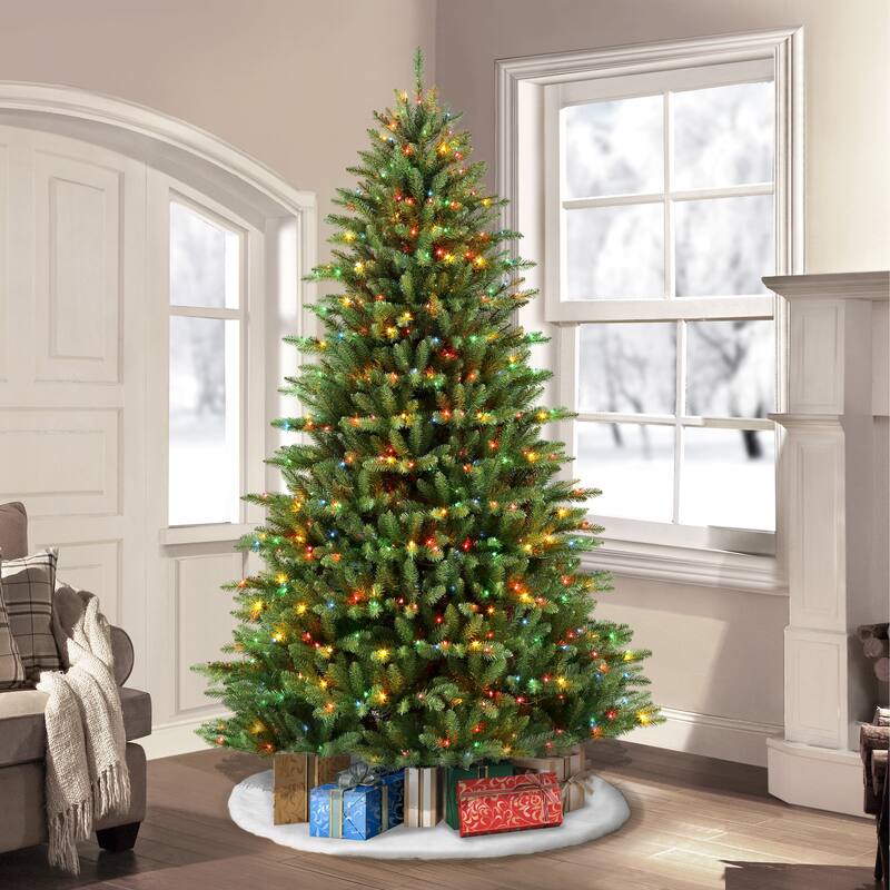 Puleo International 7.5 ft. PreLit Fraser Fir Artificial Christmas