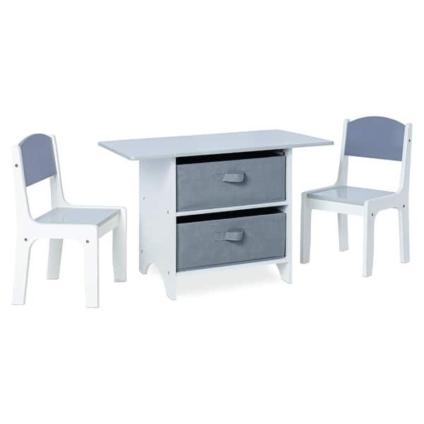 slide 2 of 6, Milliard Kids Grey Wood Activity Playset Furniture