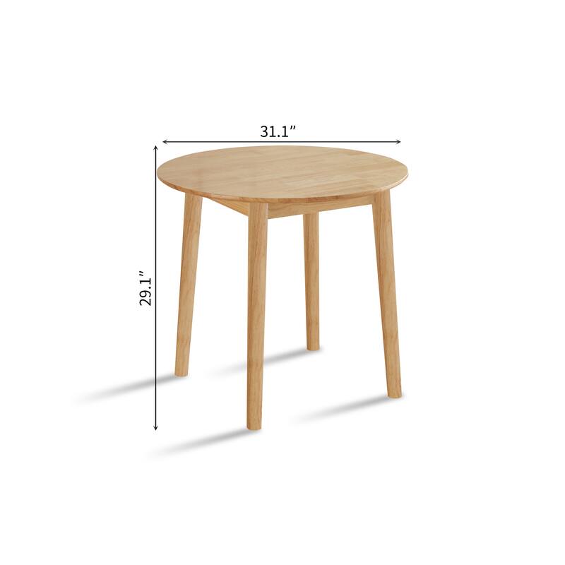 Round Table,All Solid Wood,Can sit 2-4 people diameter 31.5 inches