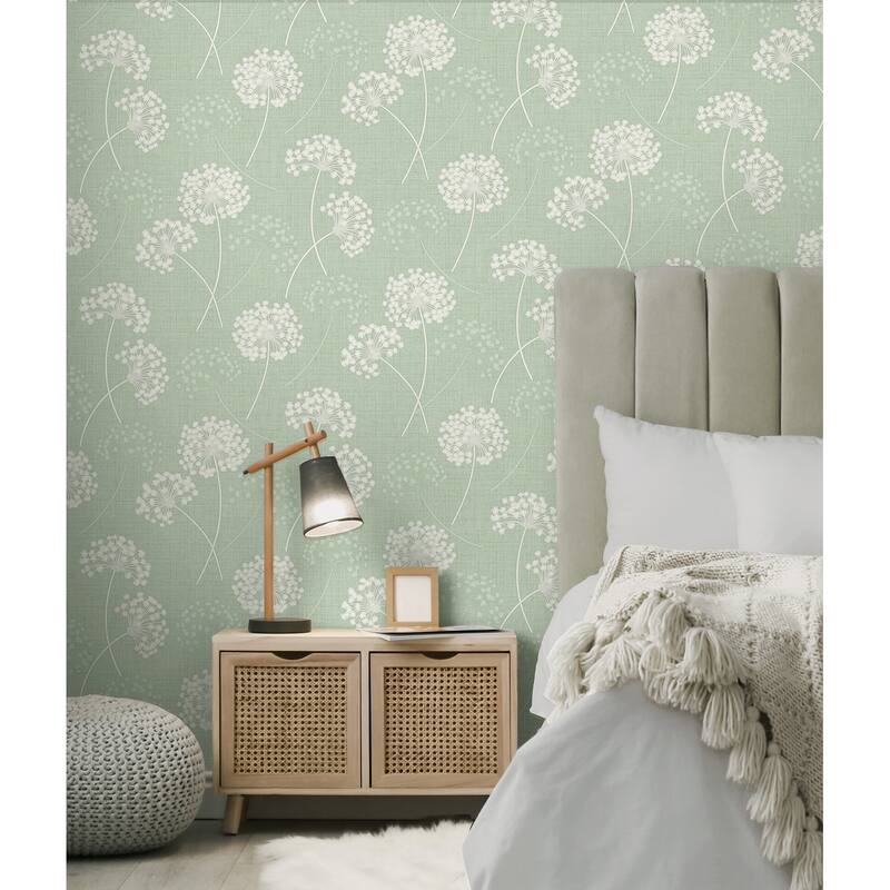 Fine Decor Grace Green Floral Wallpaper