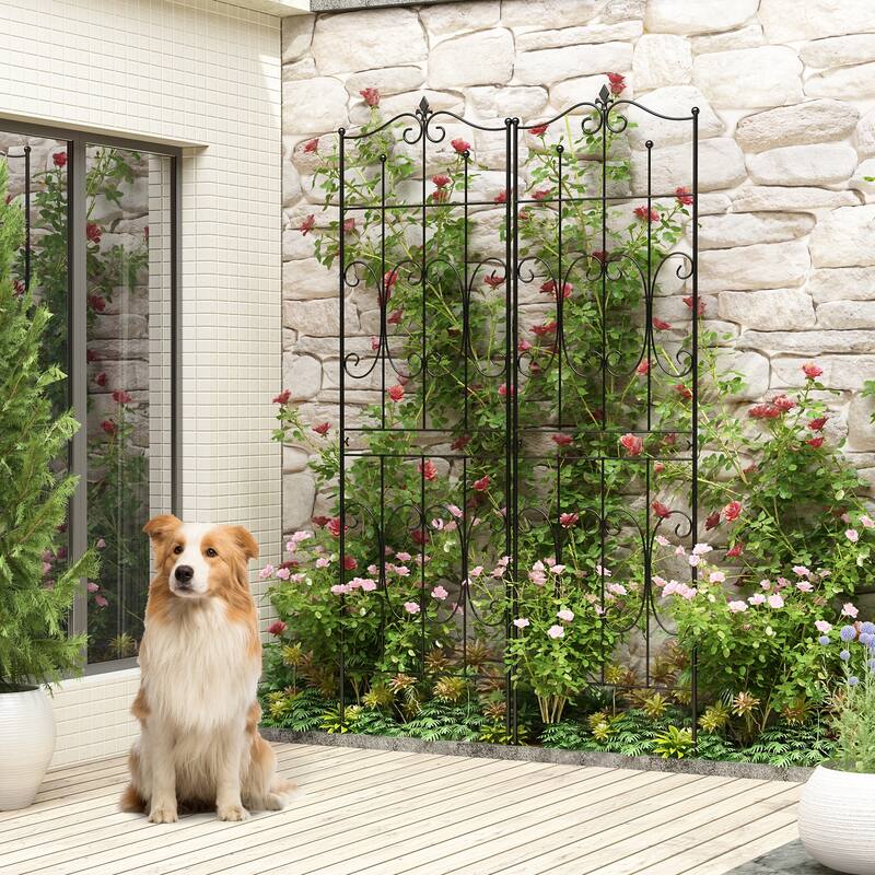 Metal Garden Fence Border Decorative Garden Fencing Folding