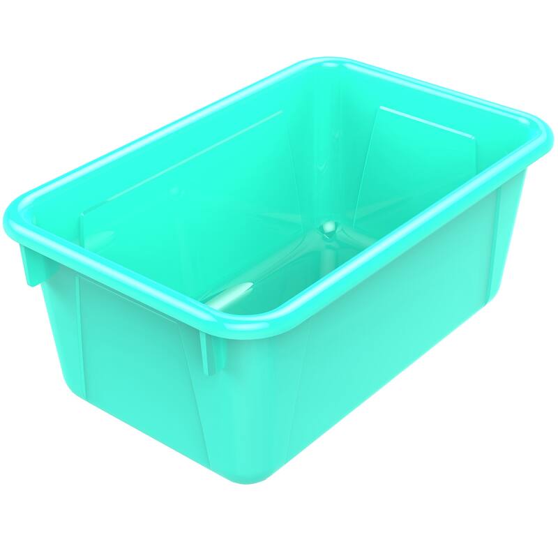 Storex Small Cubby Bin, Teal, Pack of 5