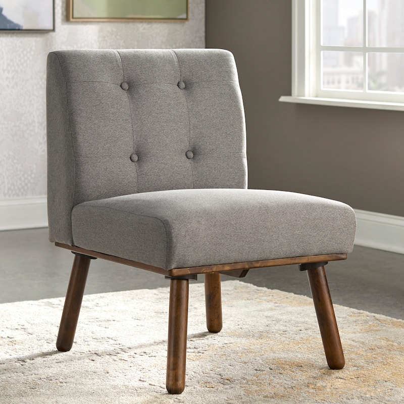 Simple Living Playmate Armless Accent Chair - Grey