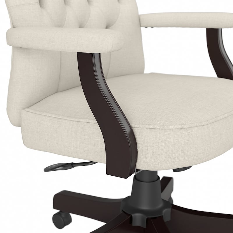 Key West High Back Tufted Office Chair with Arms by Bush Furniture