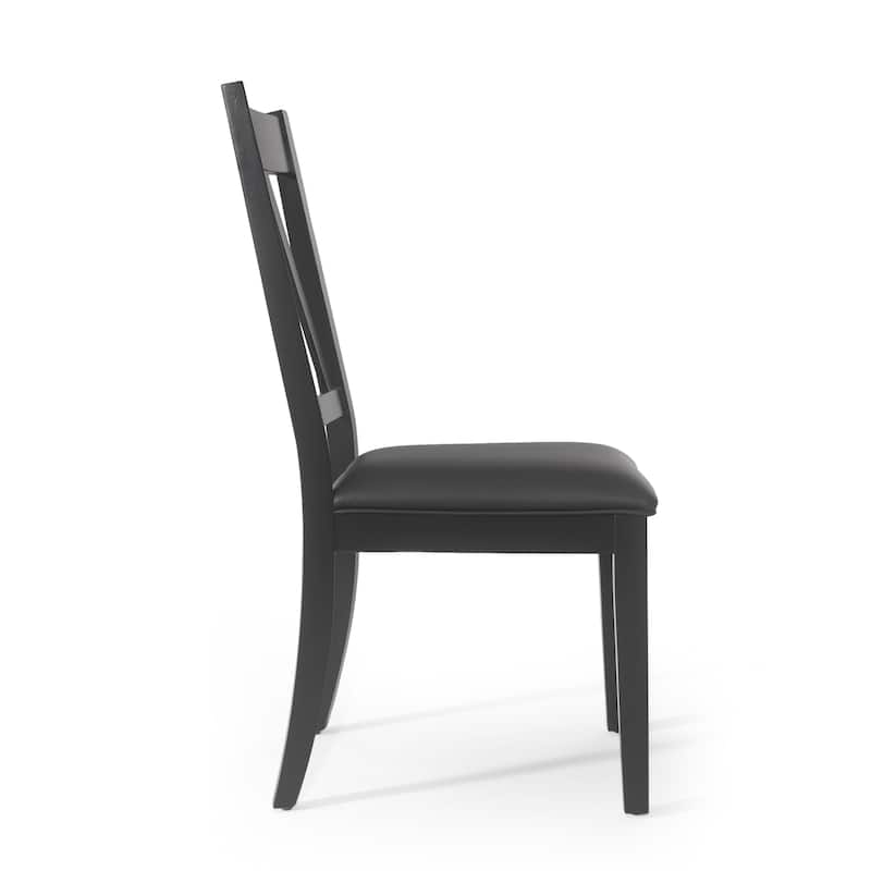 Fairgreens Farmhouse Upholstered Wood Dining Chairs (Set of 2) by Christopher Knight Home - 20.00" L x 22.75" W x 39.00" H