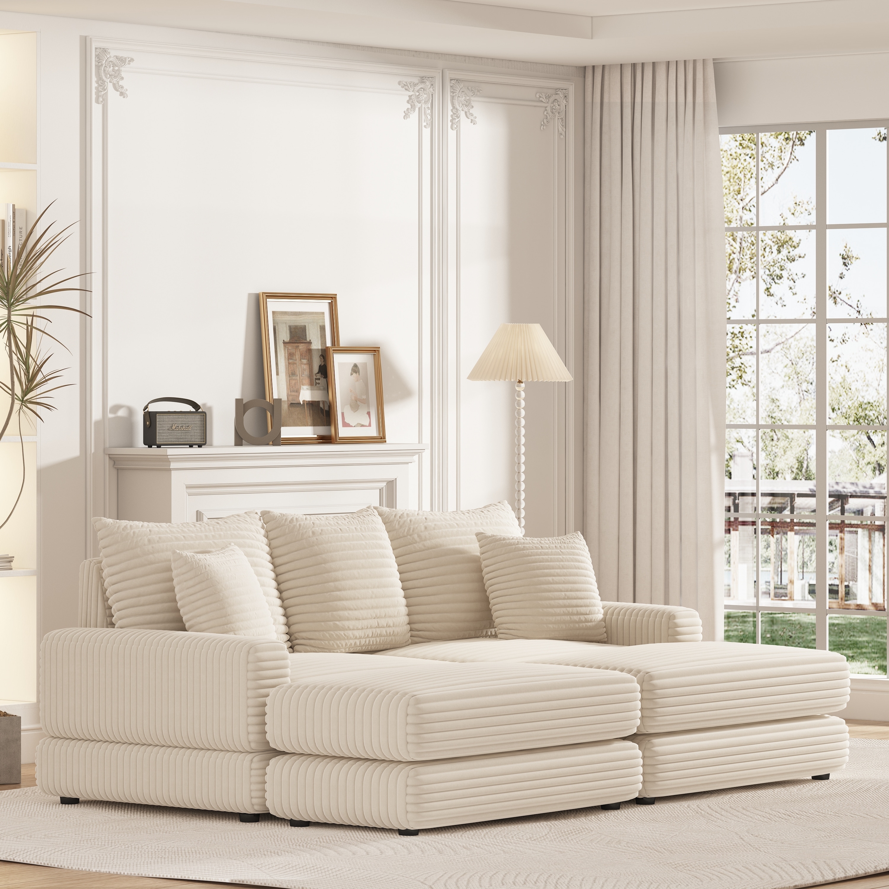 86 inch best sale sectional sofa