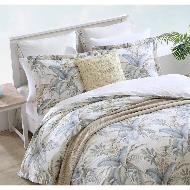 Tommy Bahama Bakers Bluff Blue Cotton 3-piece Comforter Set