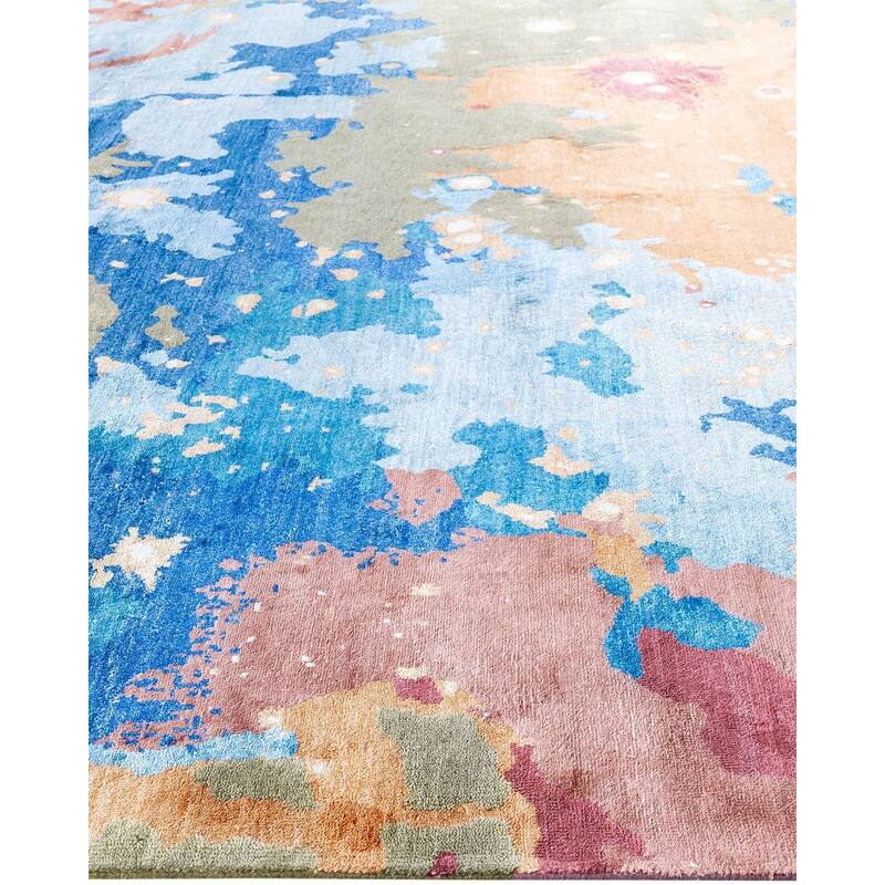 Ikat One-of-a-Kind Hand-Knotted Area Rug, Multicolor - 9' 2" x 12' 1"