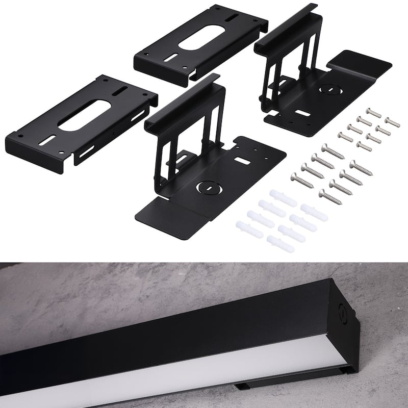 Wall Mount Kit for LED Linear Lights, SPCC Steel Bracket