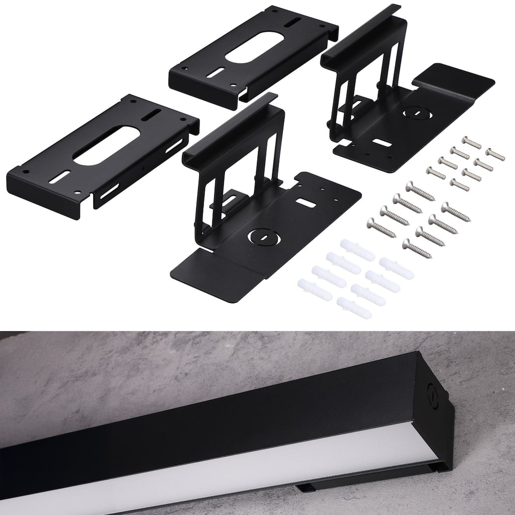 Wall Mount Kit for LED Linear Lights, SPCC Steel Bracket