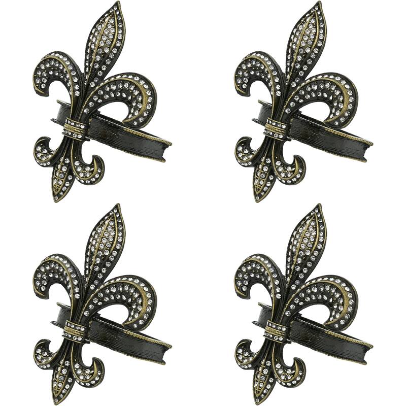 Fleur-de-Lis Design Napkin Ring (Set of 4)