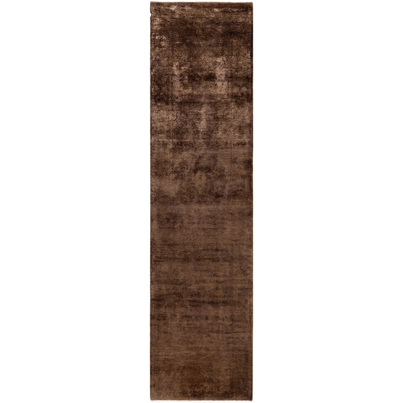 Overdyed One-of-a-Kind Hand-Knotted Area Rug - Brown - 2' 6" x 10' 0"