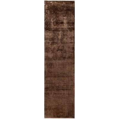 Overdyed One-of-a-Kind Hand-Knotted Area Rug - Brown - 2' 6" x 10' 0"