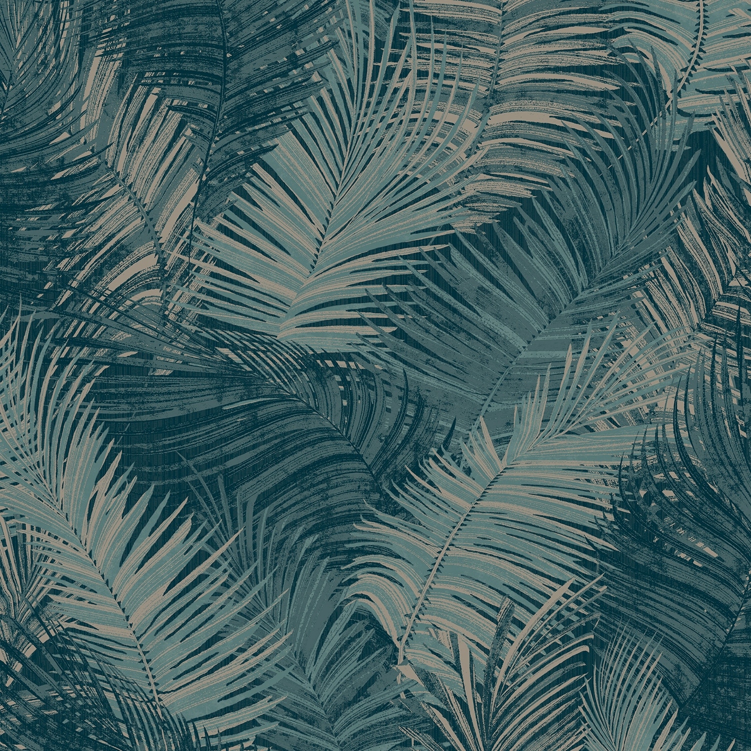 Veer Decor Palm Haven Blue Peel & Stick Wallpaper