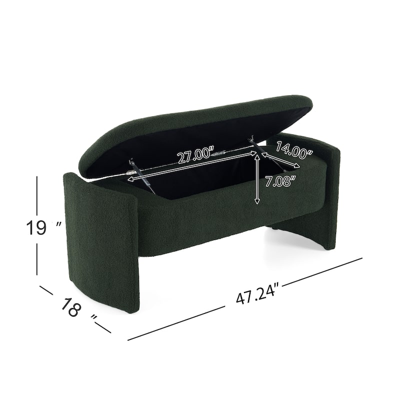 legant Long shaped Storage Ottoman Bench