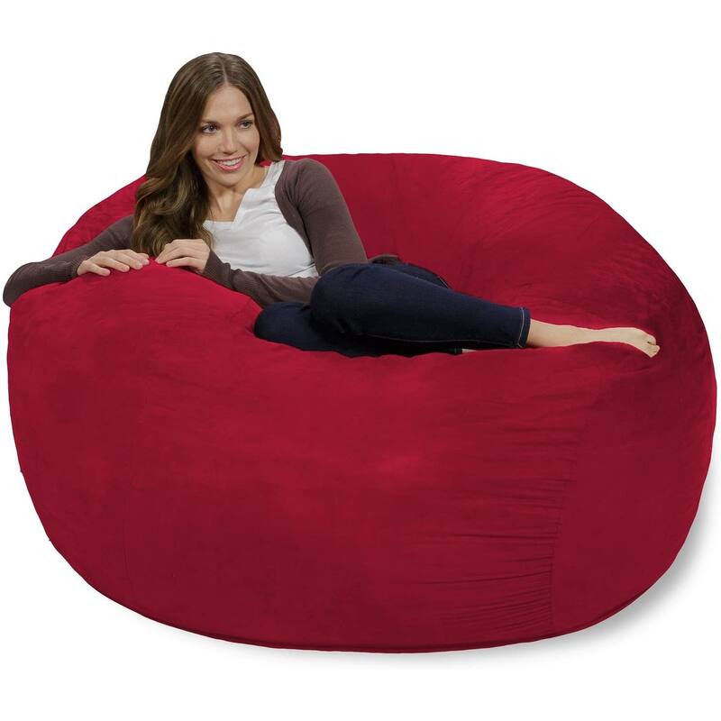 Bean Bag Chair 4-foot Memory Foam Removable Cover Bean Bags