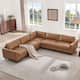 Option Saddle-Faux Leather-Coner sofa