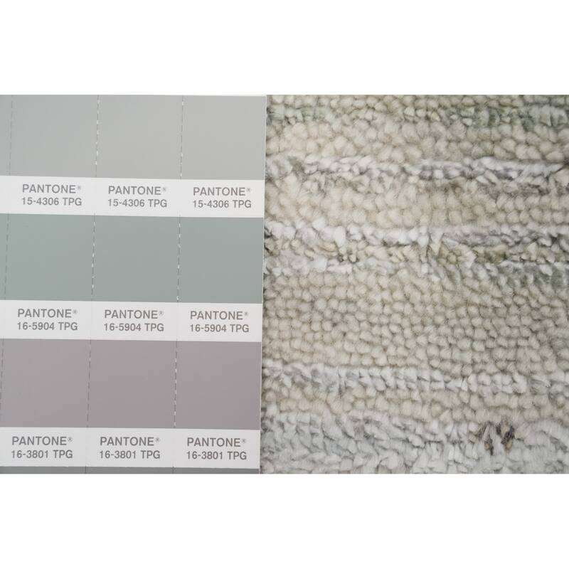 Hand Knotted Oriental Viscose Silk Carpet Tribal Animal Pictorial Beige & Ivories Gabbeh Area Rug - 8' 0'' X 7' 11''