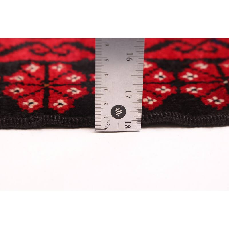 ECARPETGALLERY Hand-knotted Teimani Red Wool Rug - 3'5 x 6'1