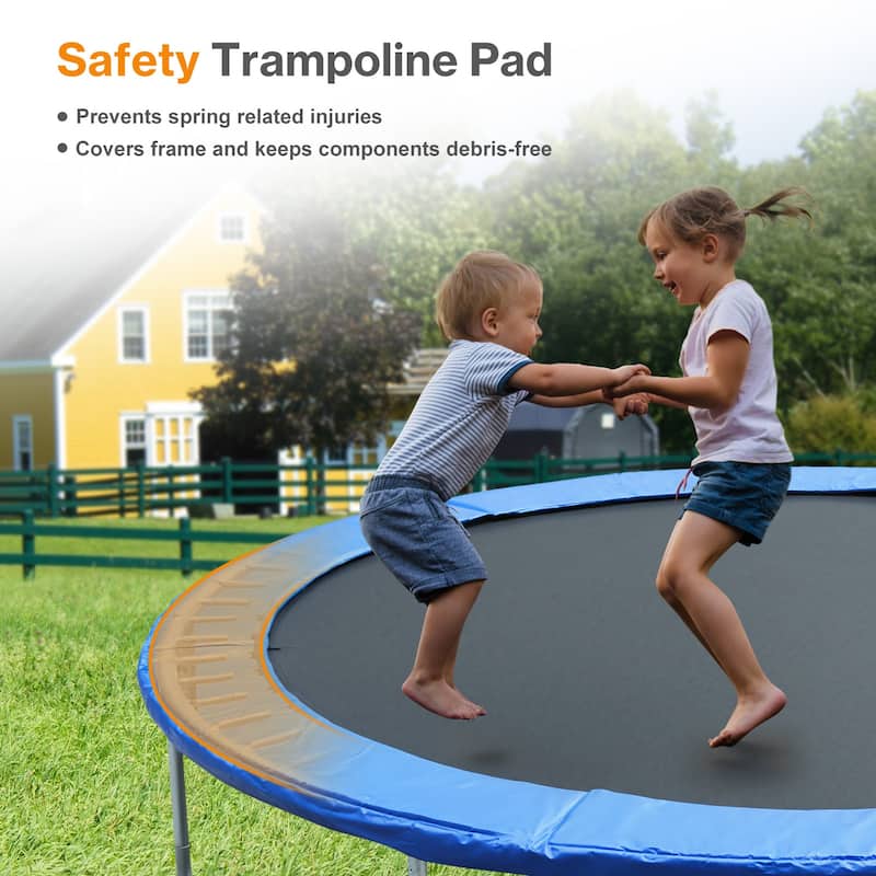 Aoodor Trampoline Safety Pad Replacement, 8FT 10FT 12FT 14FT 15FT Trampoline Spring Cover