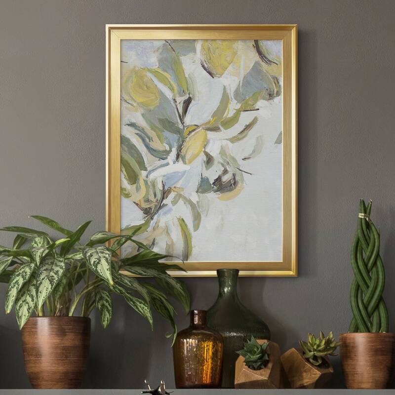 Lemon Pears Premium Framed Canvas - Ready to Hang