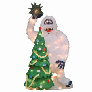 Product Works 70510-L2D Rudolph 2D Pre-Lit Yard Art, Bumble & Tree, 32 ...