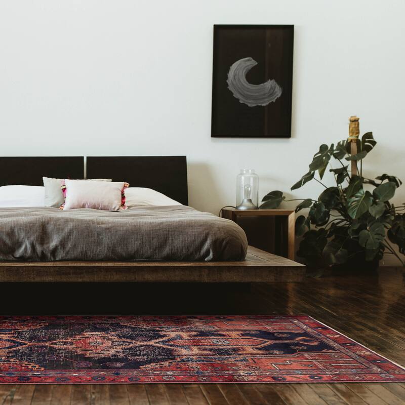 ECARPETGALLERY Hand-knotted Konya Anatolian Dark Navy Wool Rug - 4'3 x 8'9