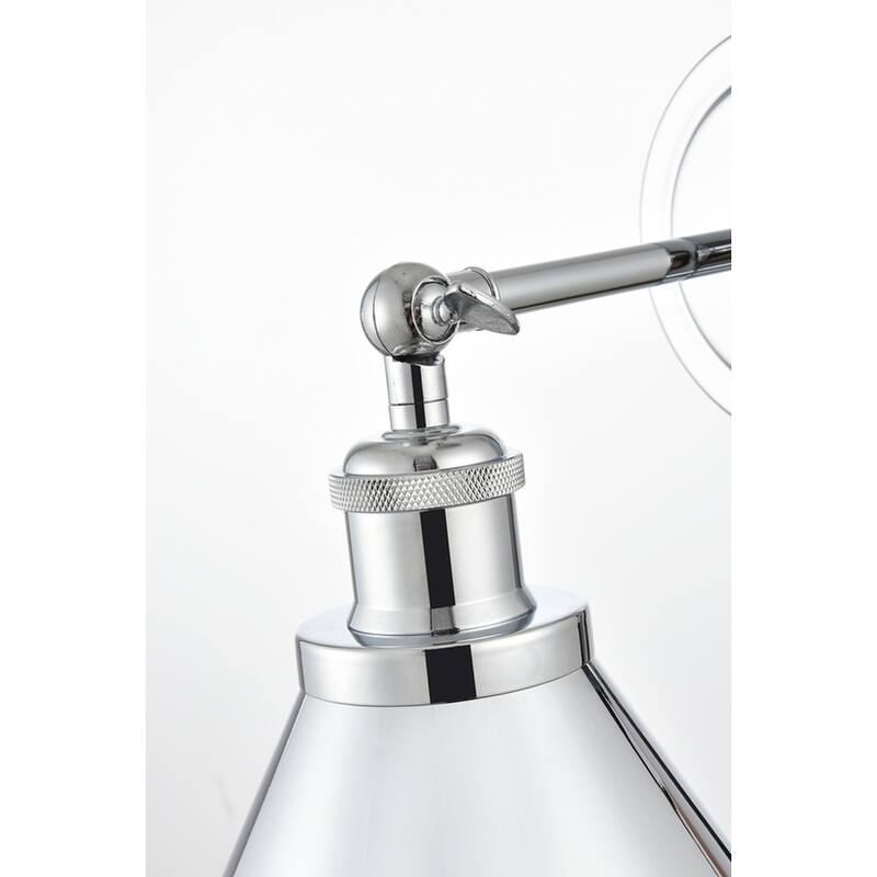 Brunt 1 Light Black Plug In Wall Sconce